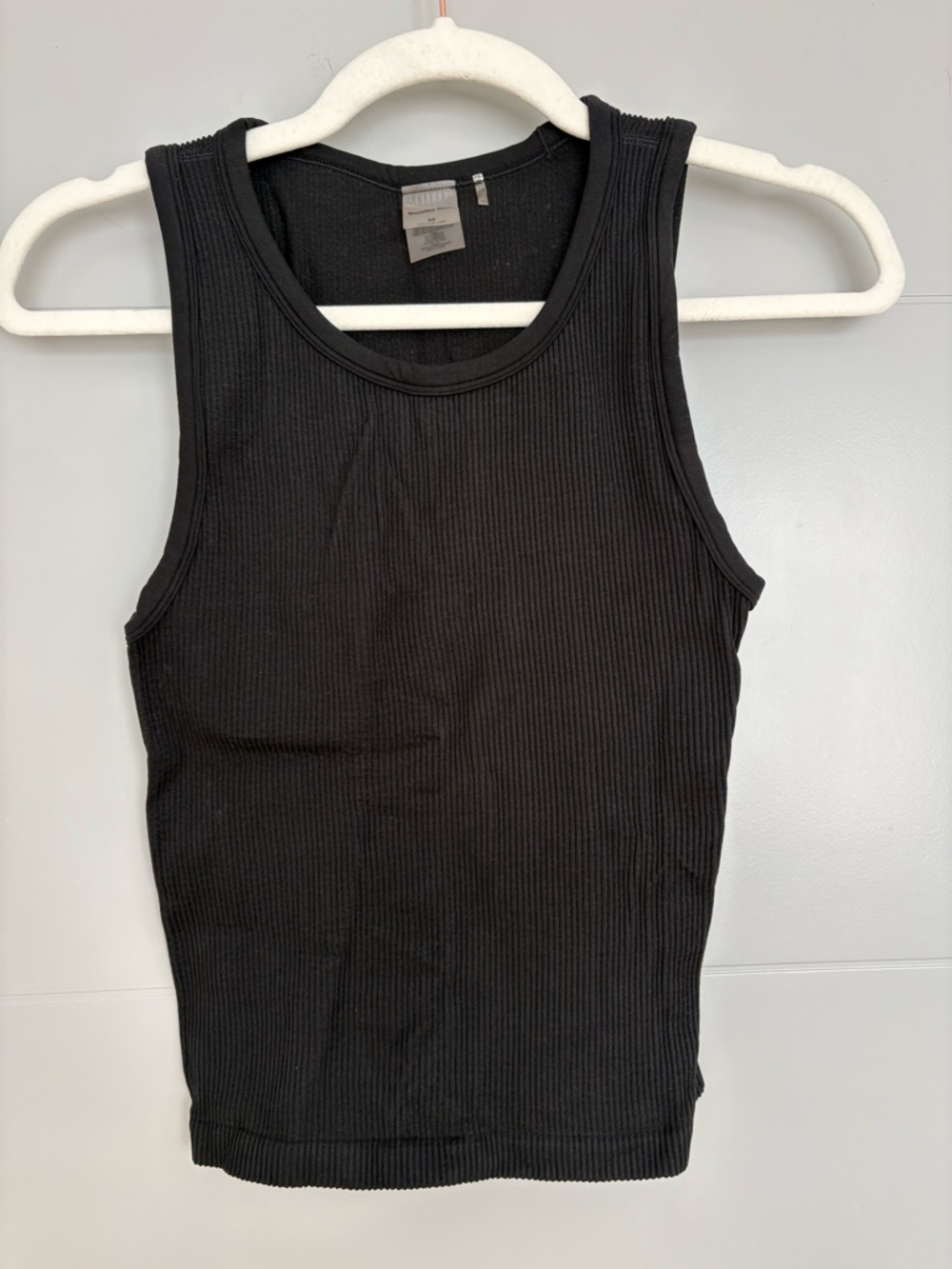 Sunday best ribbed Black Tank Top - Picture 3 of 5